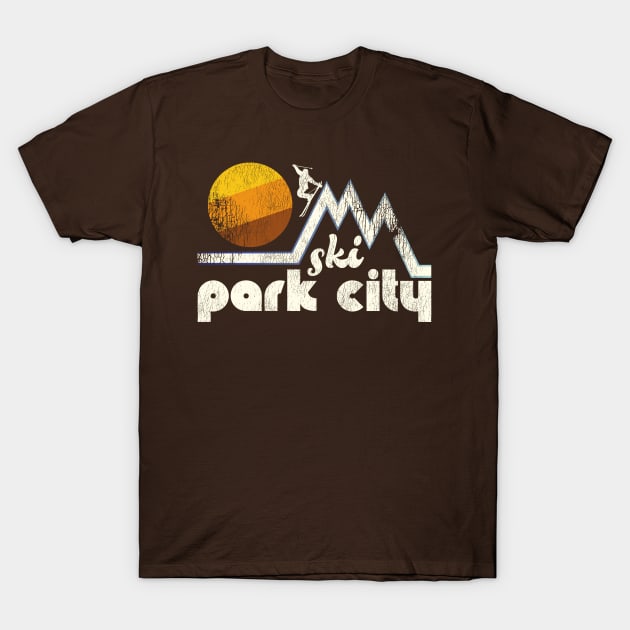 Retro Ski Park City T-Shirt by darklordpug